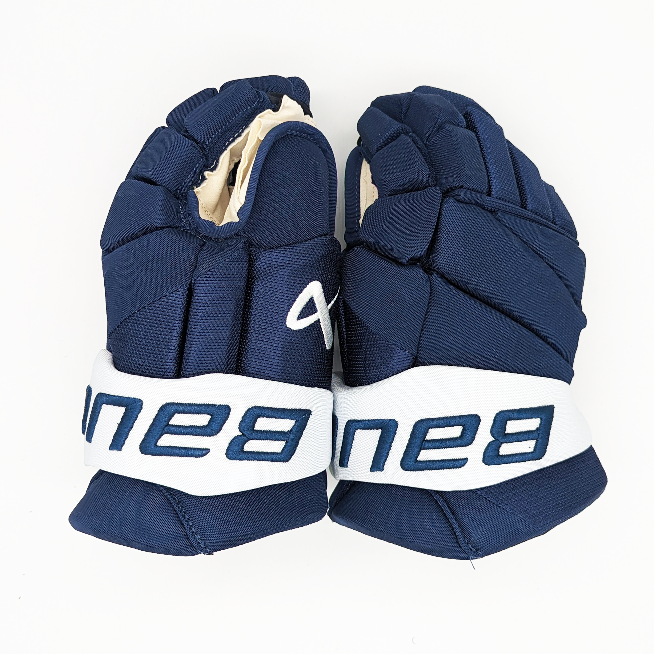 Bauer Vapor Hyperlite - Gants NCAA Pro Stock (bleu marine/blanc)